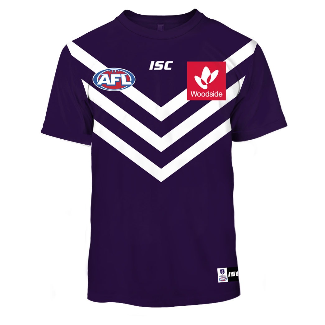 Fremantle Dockers 2020 AFL Mens Purple Training Shirt Sizes S-5XL 
