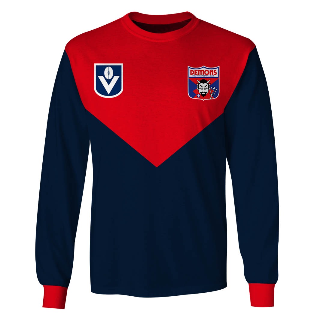 Personalized Melbourne Demons Football Club Vintage Retro AFL 90s