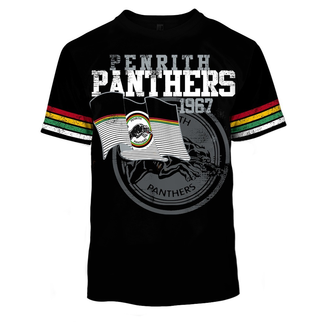 Personalized Penrith Panthers Flag Retro 1967 Jerseys Hoodies Shirts