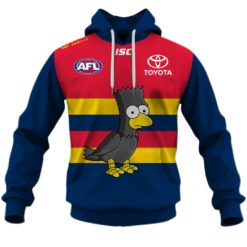Personalize AFL Adelaide Crows The Simpsons Guernsey Jumper Hoodie