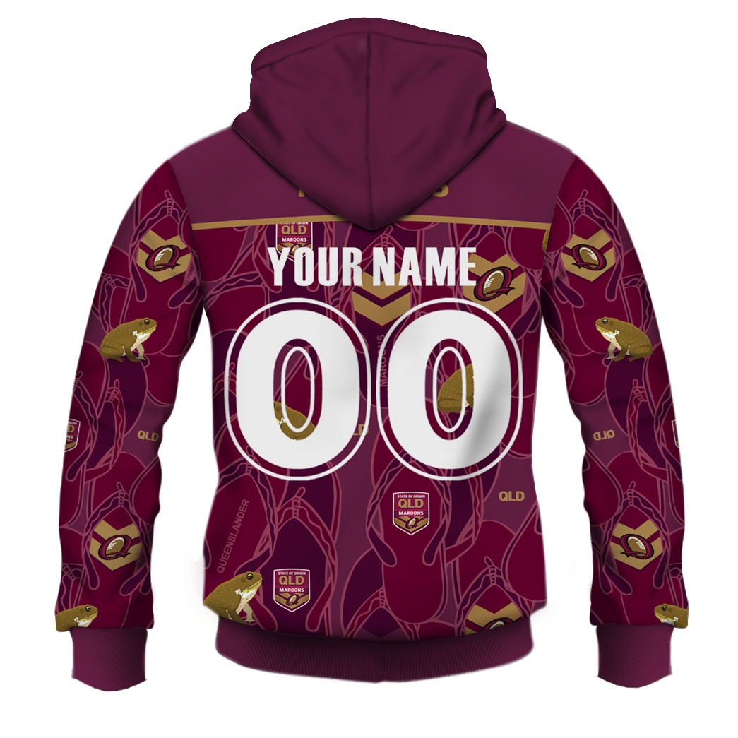 qld maroons hawaiian shirt