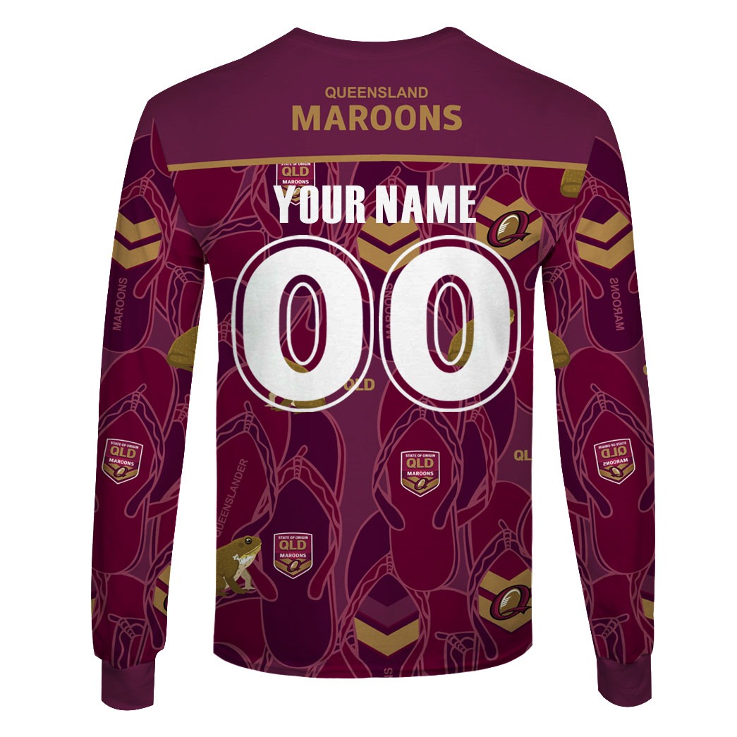 qld maroons hawaiian shirt