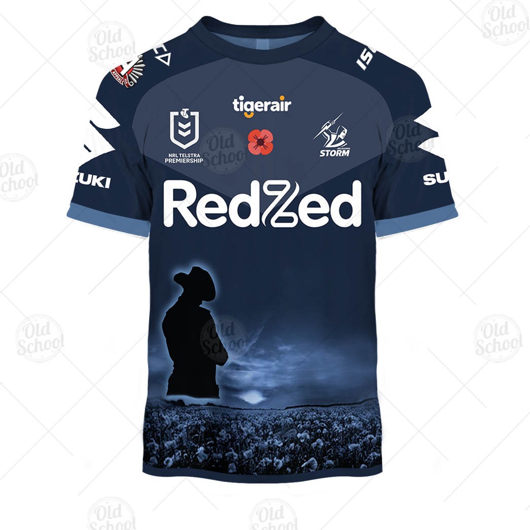 Personalise NRL Melbourne Storm ANZAC Day 2020 Jersey YourGears