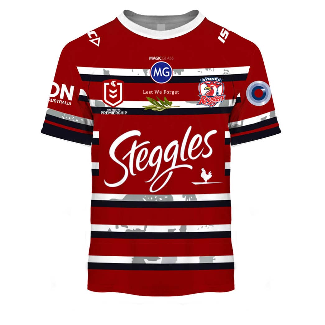 Personalise NRL Sydney Roosters ANZAC Day 2020 Jersey YourGears