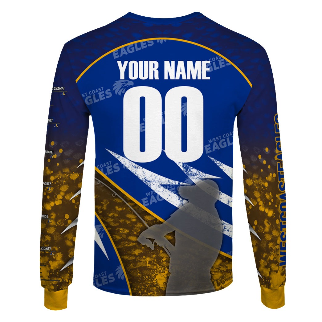 west coast eagles fishing shirt