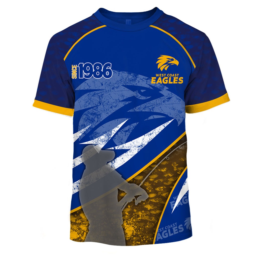 west coast eagles fishing shirt