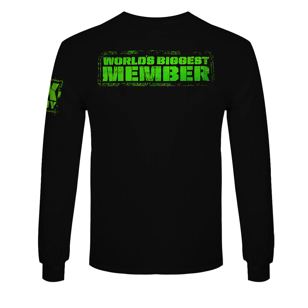 dx worlds biggest member shirt