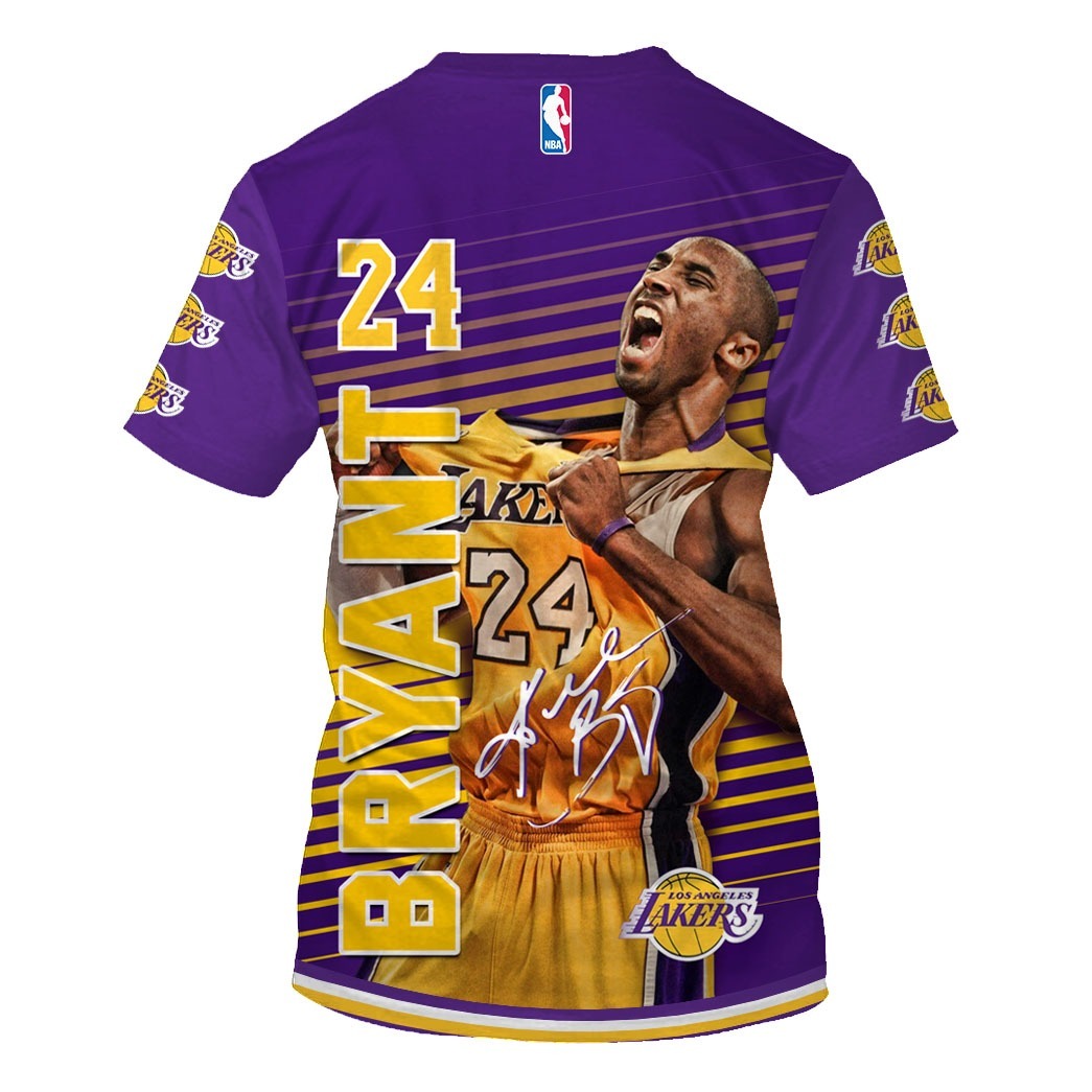 OSC-LKS008 Los Angeles Lakers Kobe Bryant #24 Limited Edition 3D All ...