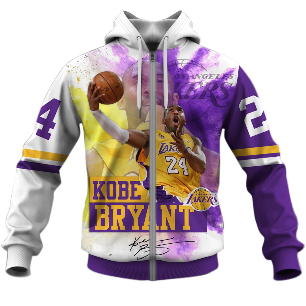 kobe bryant zip up hoodie