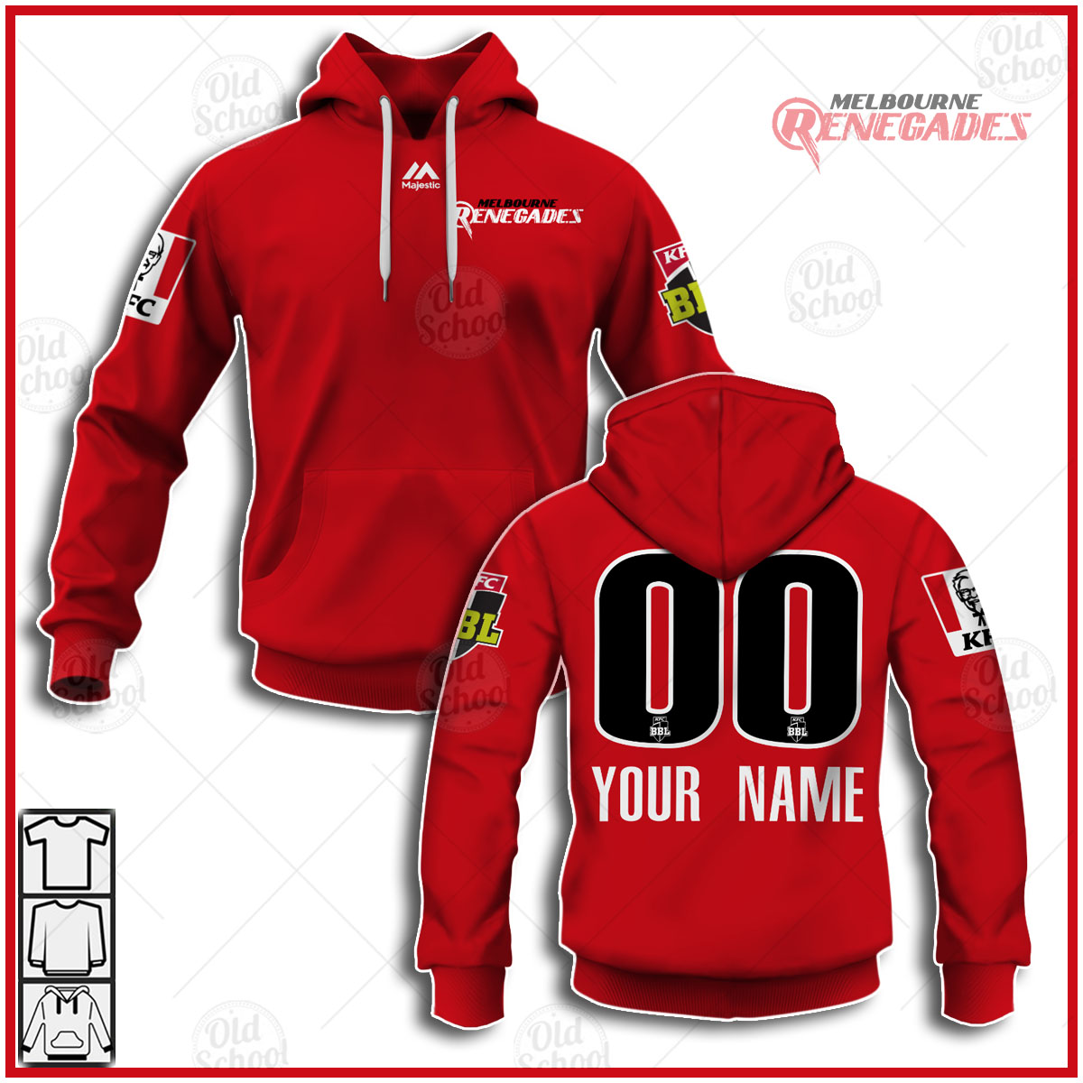 Personalised MELBOURNE RENEGADES 2020/21 MEN'S BBL REPLICA JERSEY ...