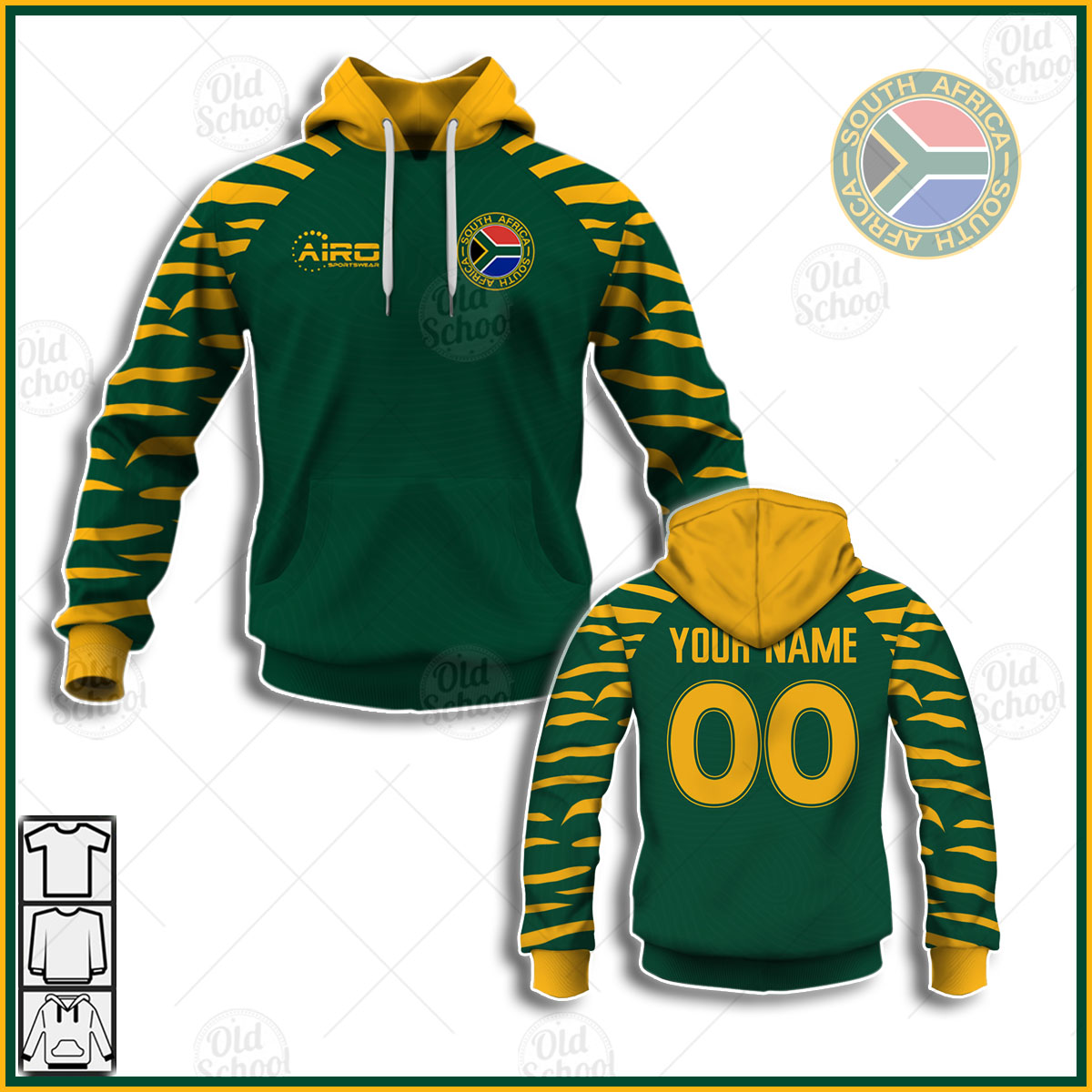 20232024 South Africa Springboks Home Concept Rugby Shirt (Your Name