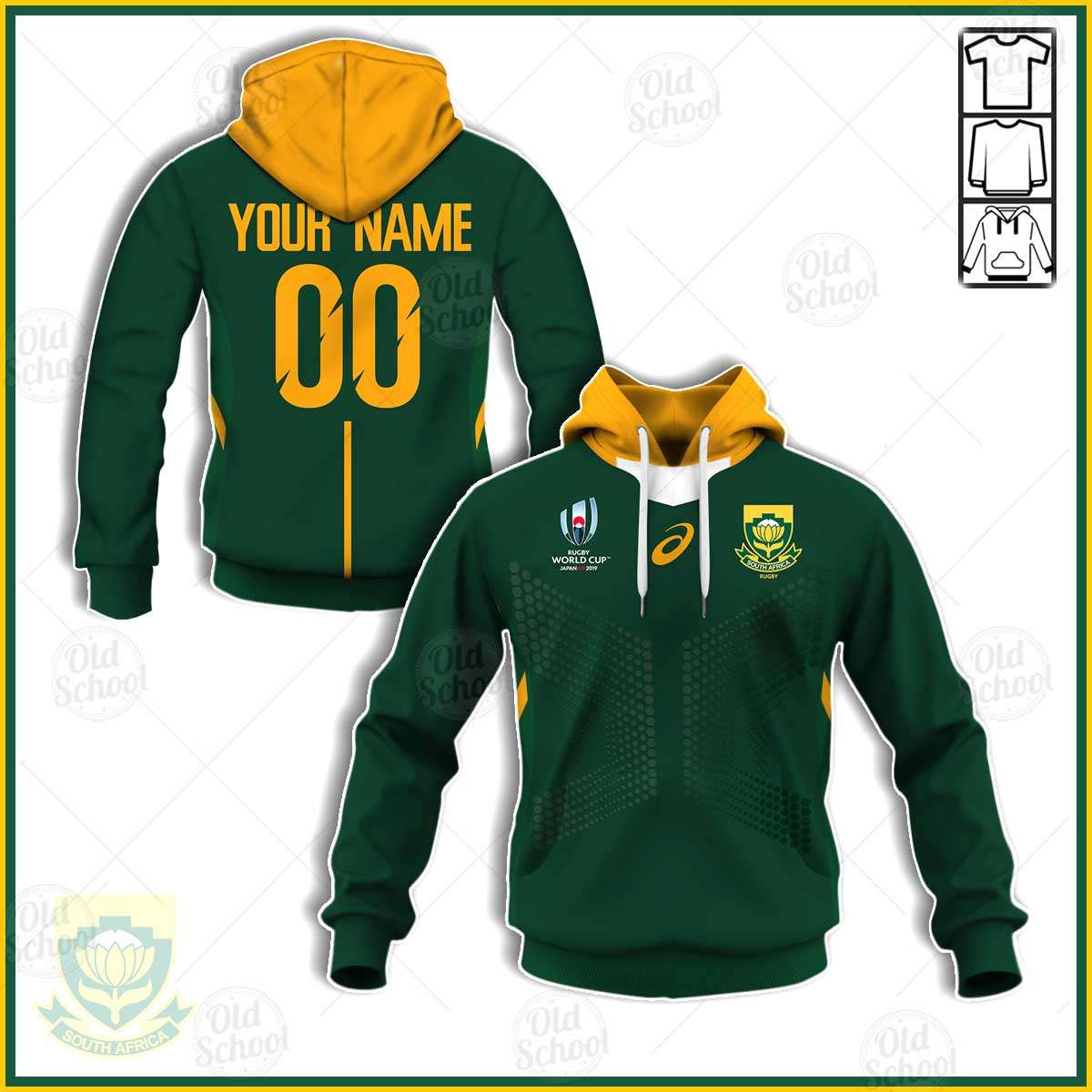 Personalise South Africa National Rugby Union Team Springboks World Cup ...