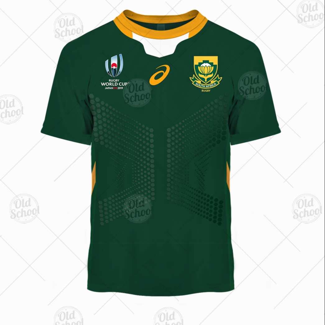 Personalise South Africa National Rugby Union Team Springboks World Cup Rugby Jersey YourGears