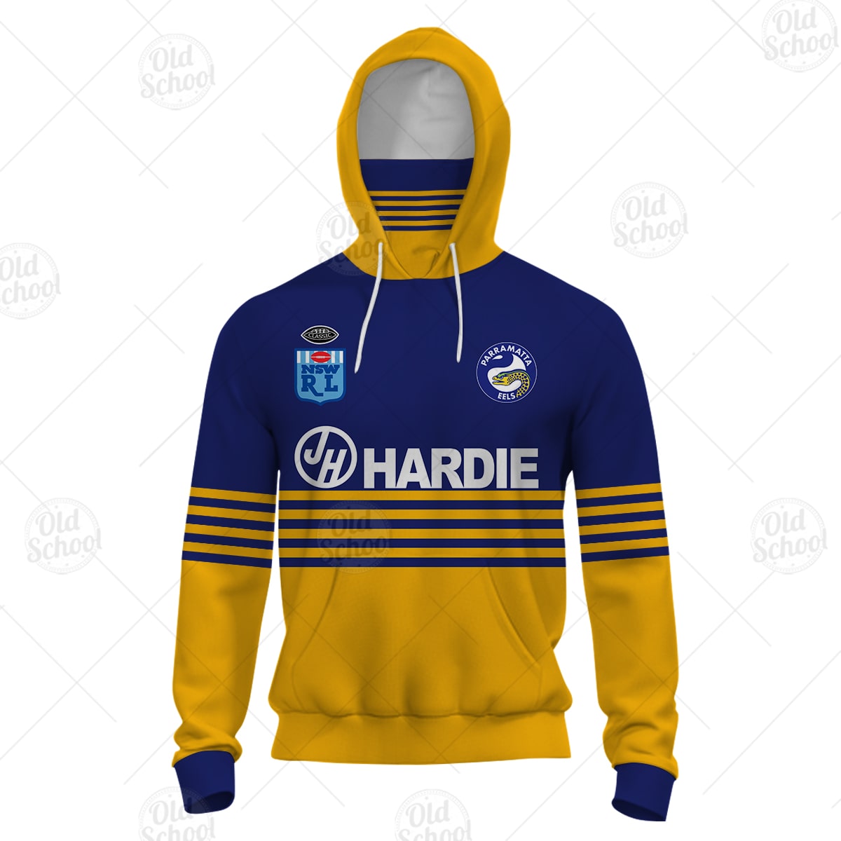 Personalised Parramatta Eels 1986 ARL/NRL Vintage Retro Jersey Hoodie