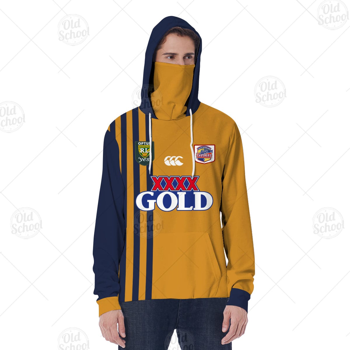 Personalised South Queensland Crushers 1995 RETRO RUGBY LEAGUE JERSEY Hoodie YourGears