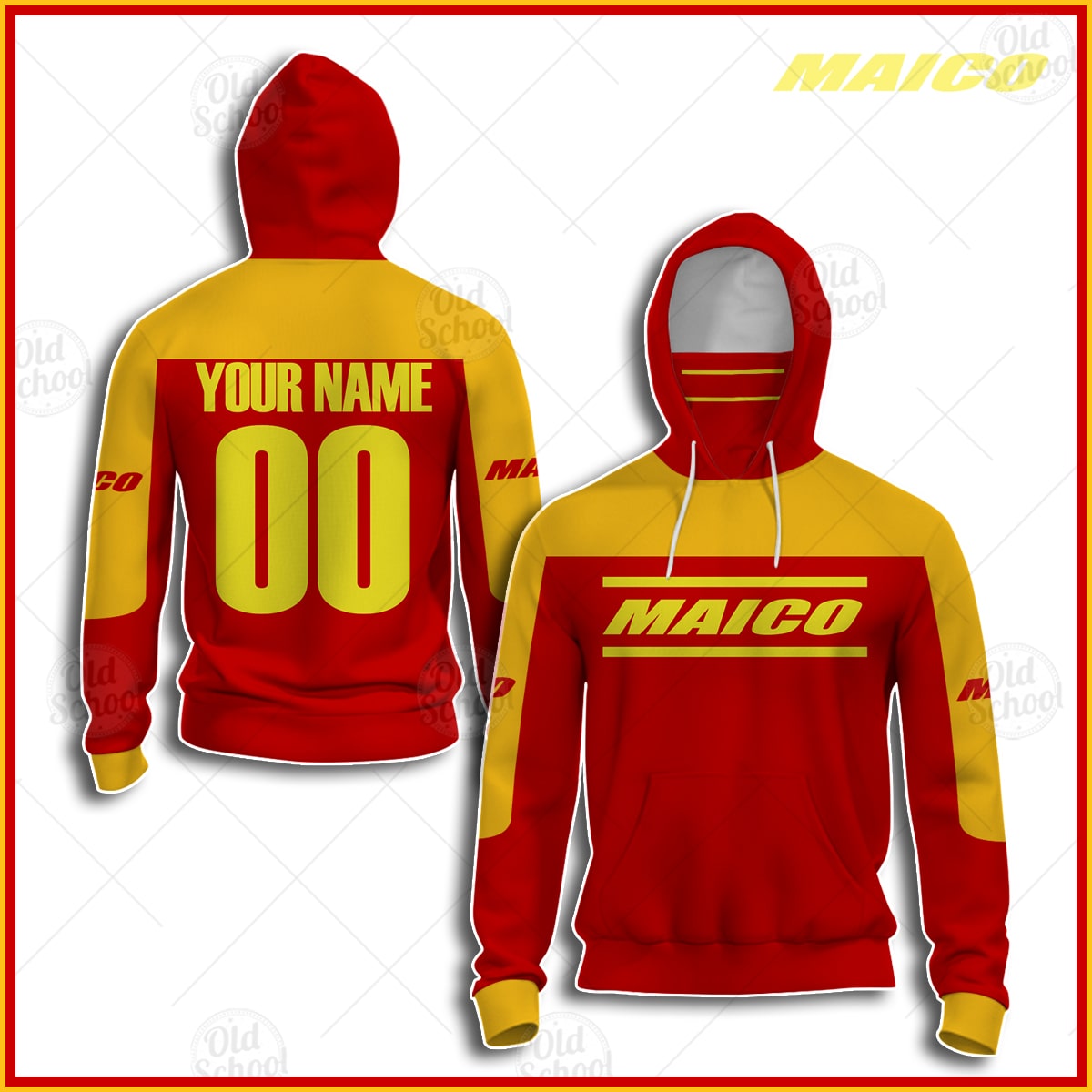 personalised motocross hoodie