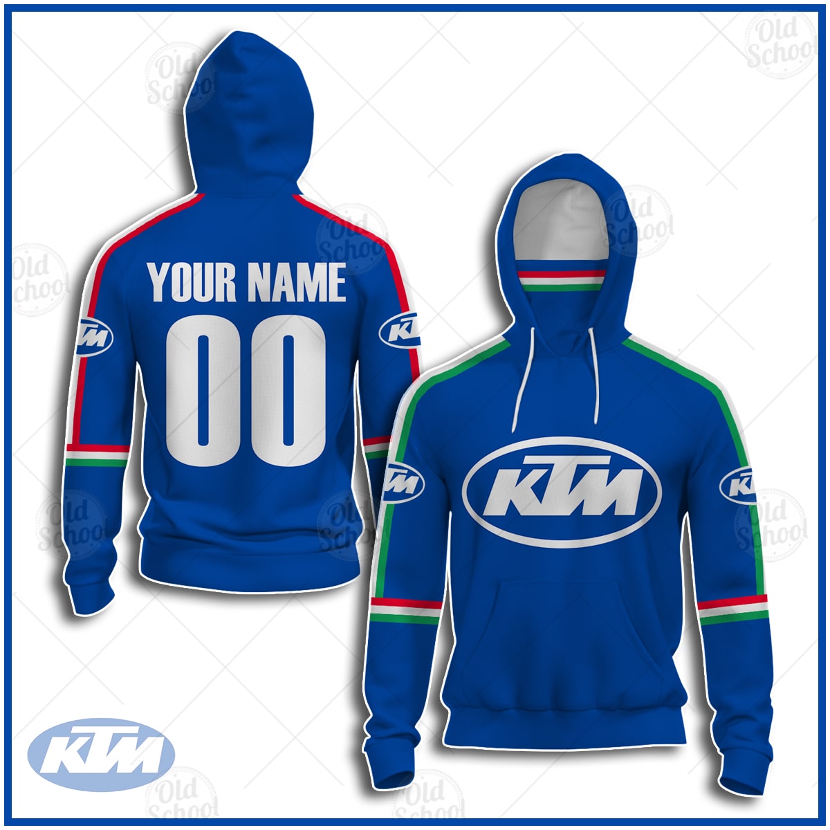 Personalized Vintage Style KTM Motocross Jersey MX Enduro AHRMA