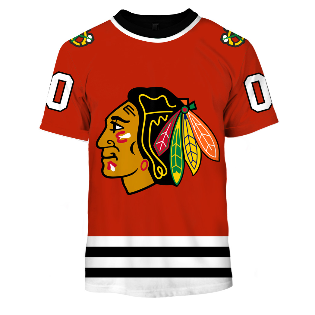 Personalized Chicago Blackhawks Throwback Vintage NHL Hockey Jersey 