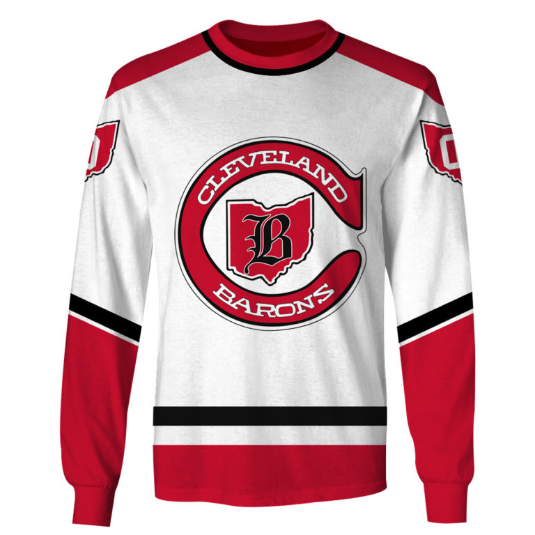 Personalized Cleveland Barons 1976 Throwback Vintage NHL Hockey Jersey ...