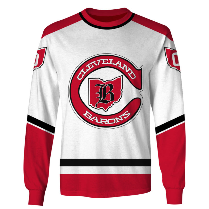 Personalized Cleveland Barons 1976 Throwback Vintage NHL Hockey Jersey ...