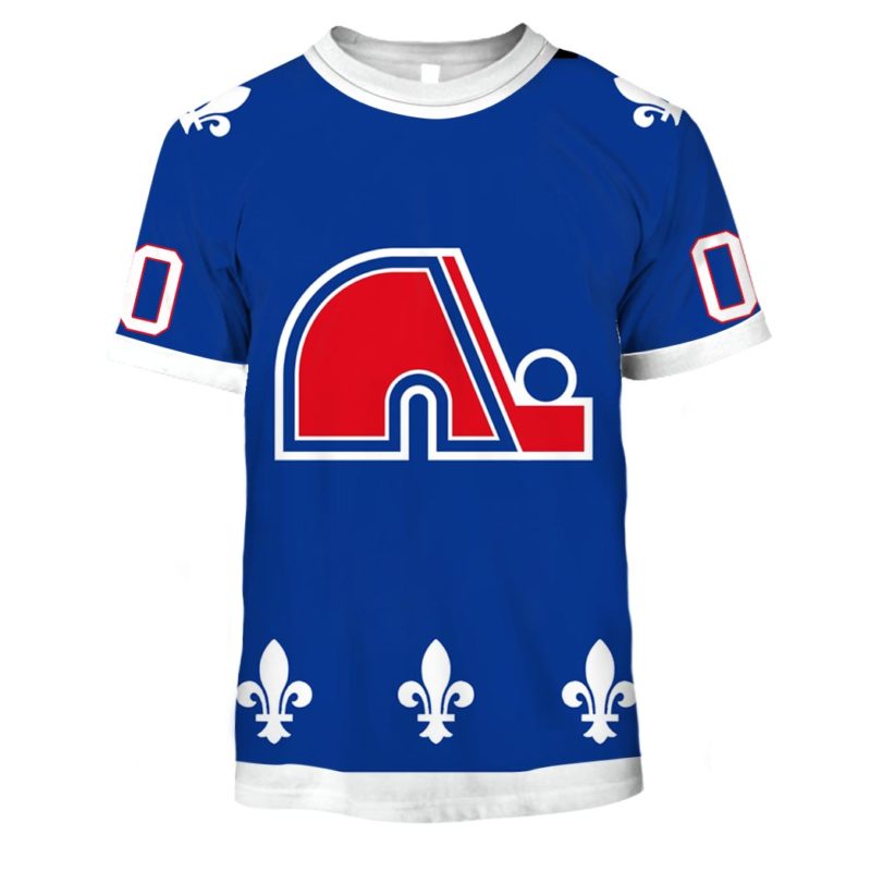 Personalized Quebec Nordiques Throwback Vintage NHL Hockey Away Jersey
