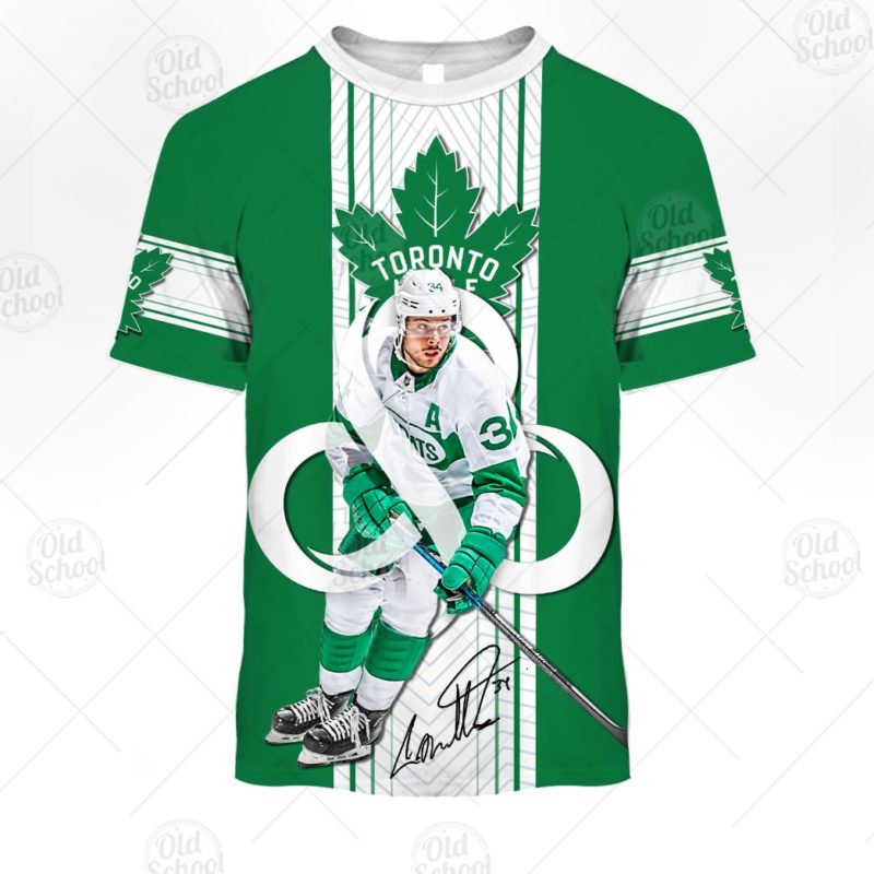 NHL Auston Matthews Toronto Maple Leafs Player St. Patrick's Day Shirt