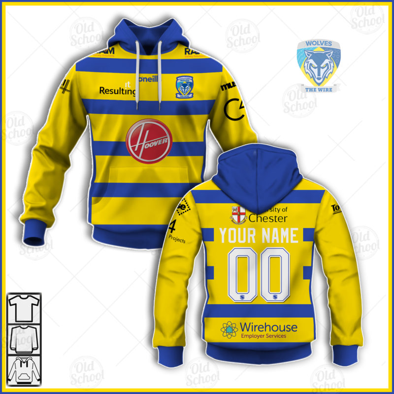 Personalise Super League Warrington Wolves 2021 Home Jersey - YourGears