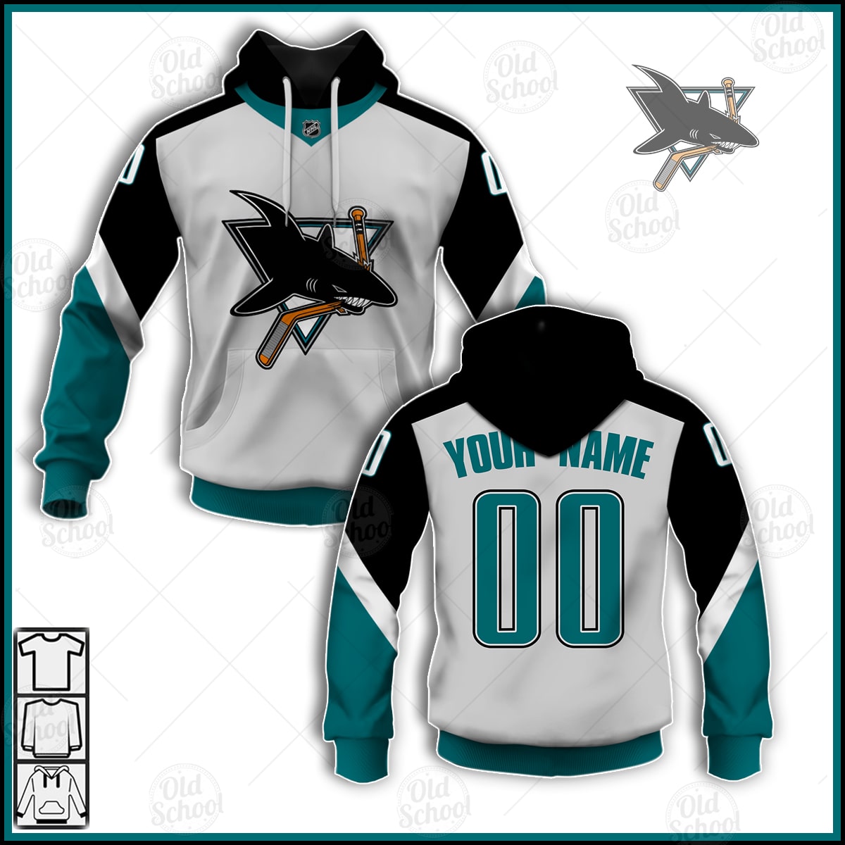 NHL Arizona Coyotes Custom Name Number 2021 Reverse Retro Alternate Jersey  Pullover Hoodie