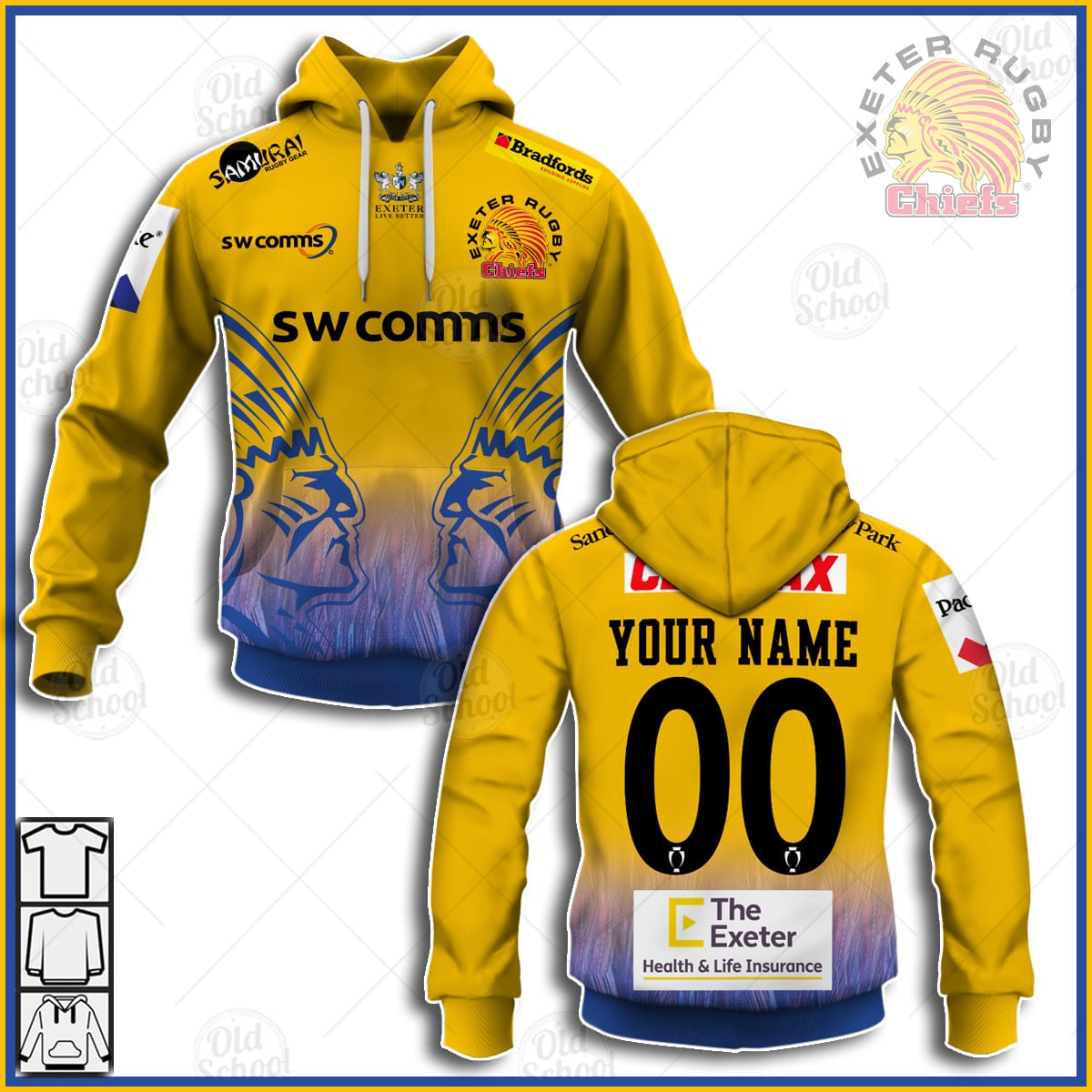 exeter chiefs rugby hoodie