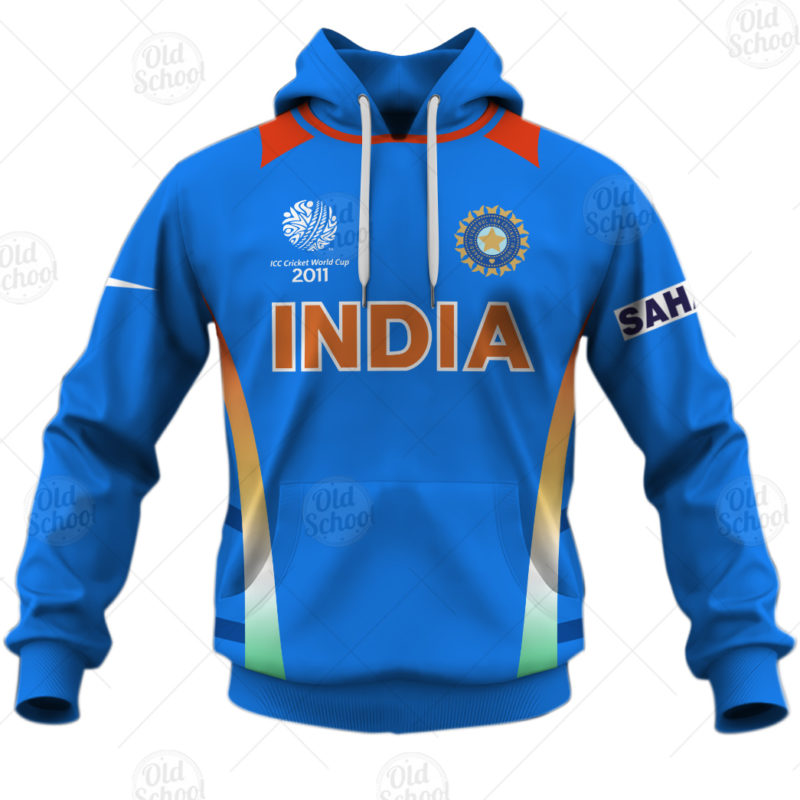 Personalise Indian Cricket Team 2011 ICC World Cup Champions Vintage Retro Jersey YourGears