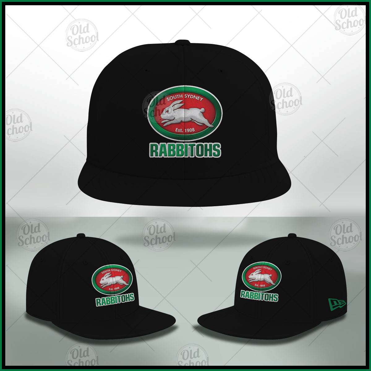 NRL Snapback Hat Cap South Sydney Rabbitohs Kids Youth Adults Rugby League 