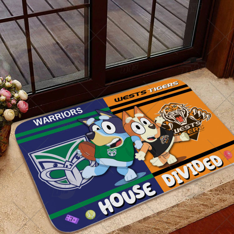 Custommade NRL x Bluey House Divided Doormat Home Decoration YourGears