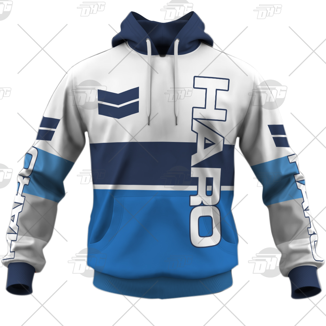 Personalize Haro Racing BMX Old School Classic Vintage Retro Blue