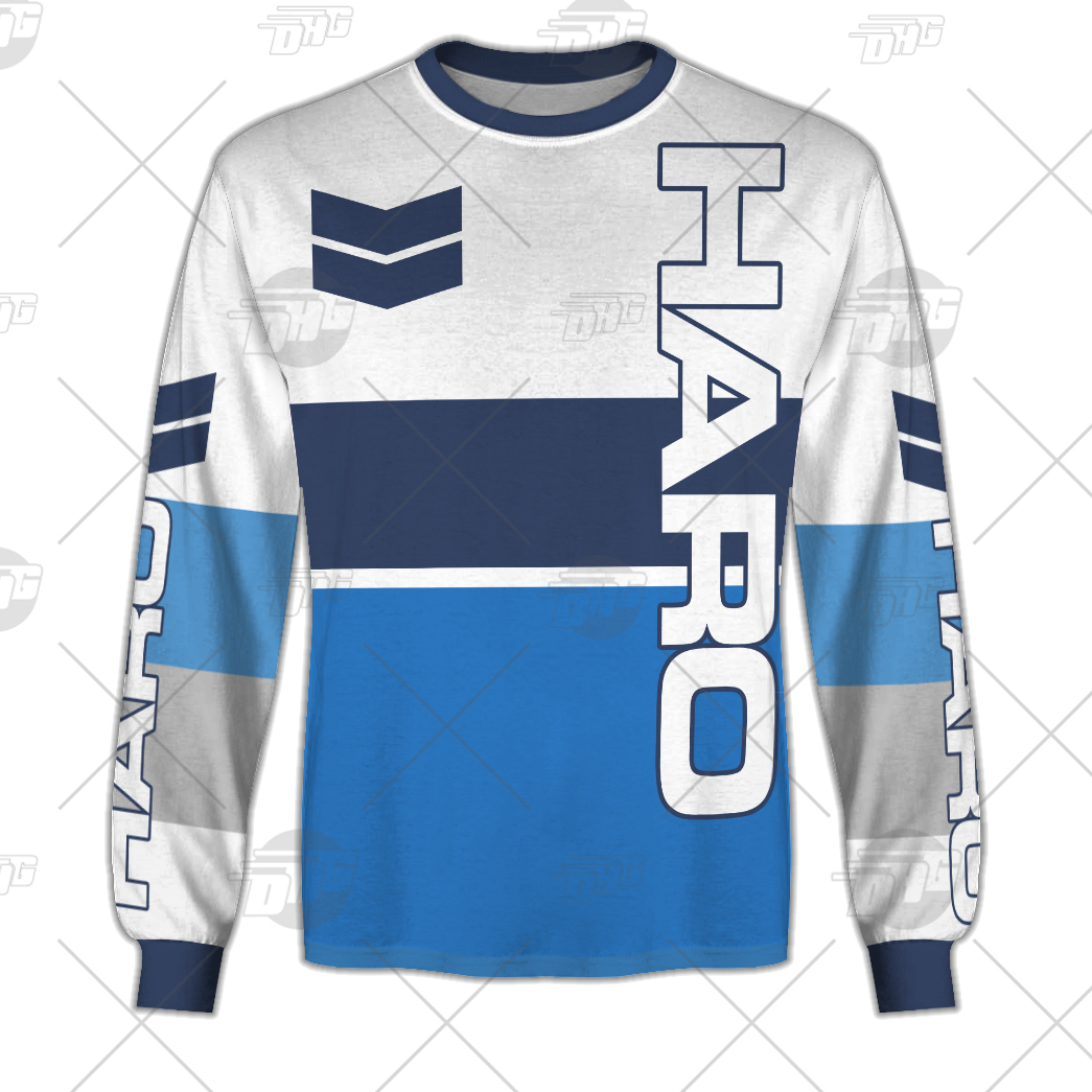 Personalize Haro Racing BMX Old School Classic Vintage Retro Blue