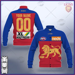 Personalised AFL Brisbane Lions 2021 Season Away Guernsey Jacket