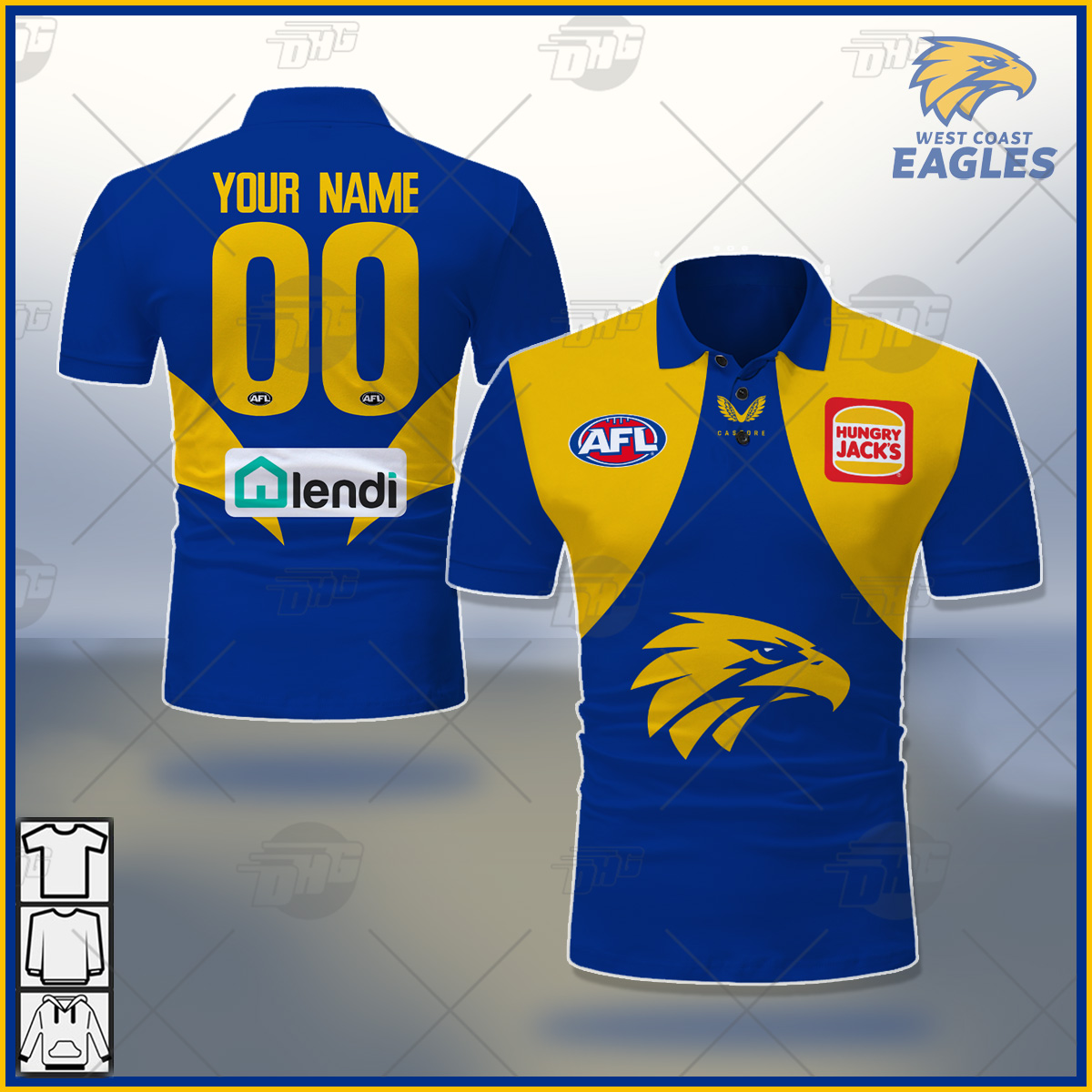 West Coast Eagles 2021 Home Guernsey – Jerseys Megastore