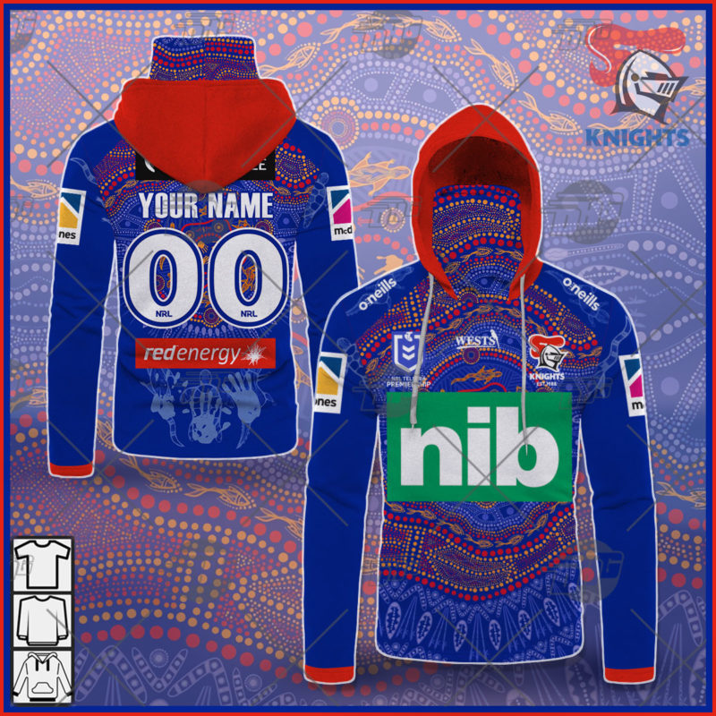 Custom Made NRL Newcastle Knights On Field Indigenous Jersey 2021 ...